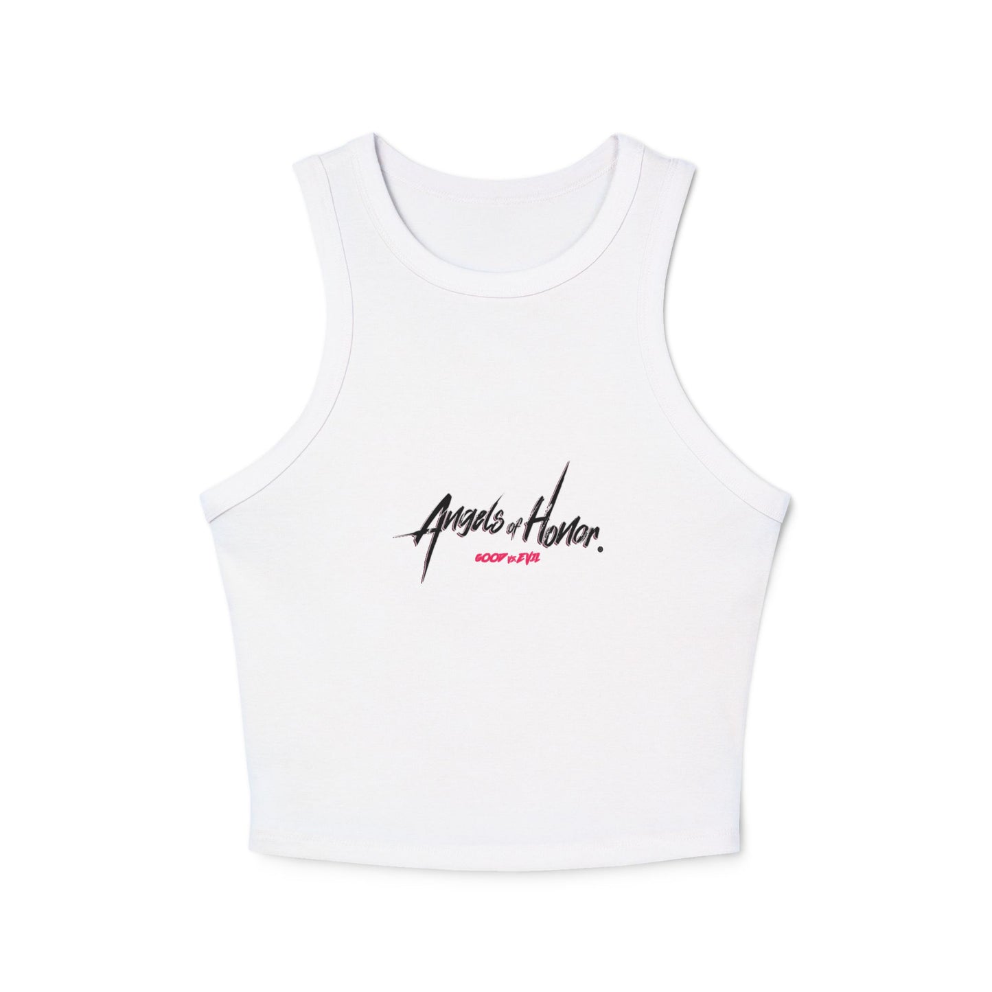 Angels of Honor "Blue" Women's Micro Rib Racer Tank Top
