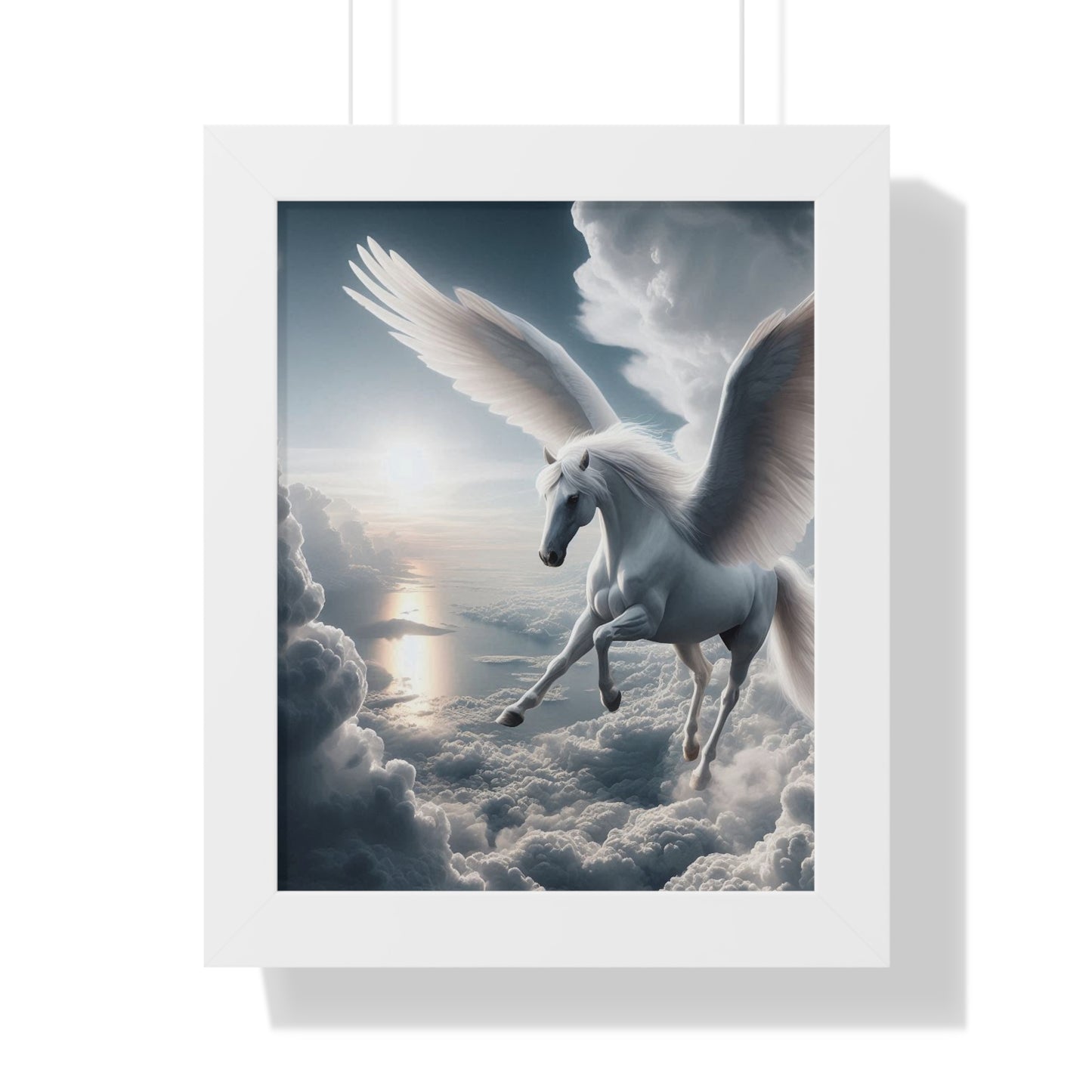 Pegasus Framed Vertical Poster