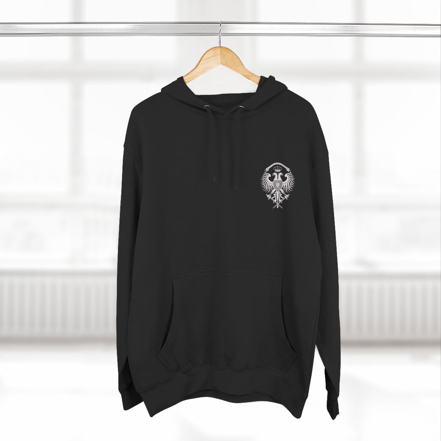 Three-Panel Fleece Hoodie