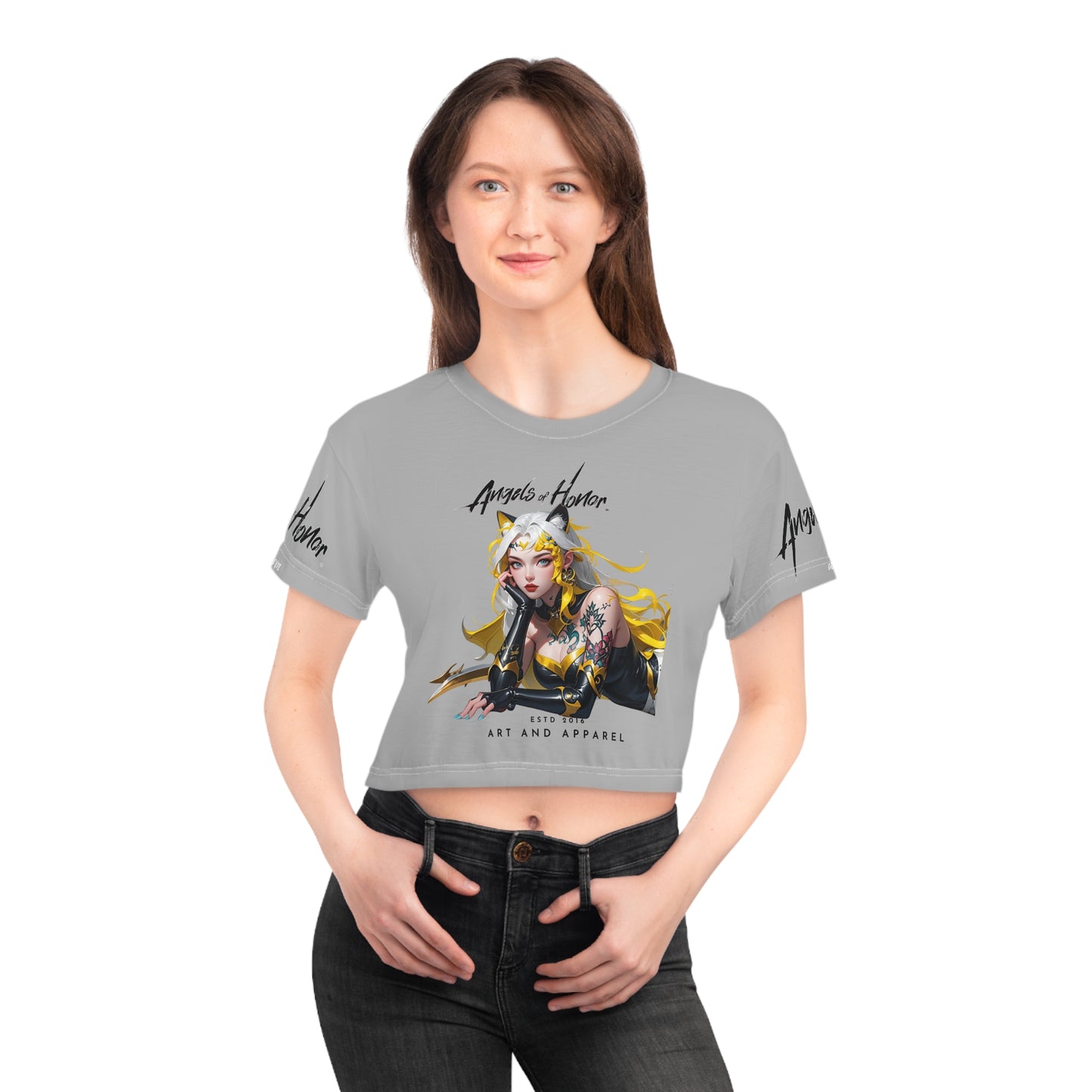Angels of Honor Logo Crop Tee