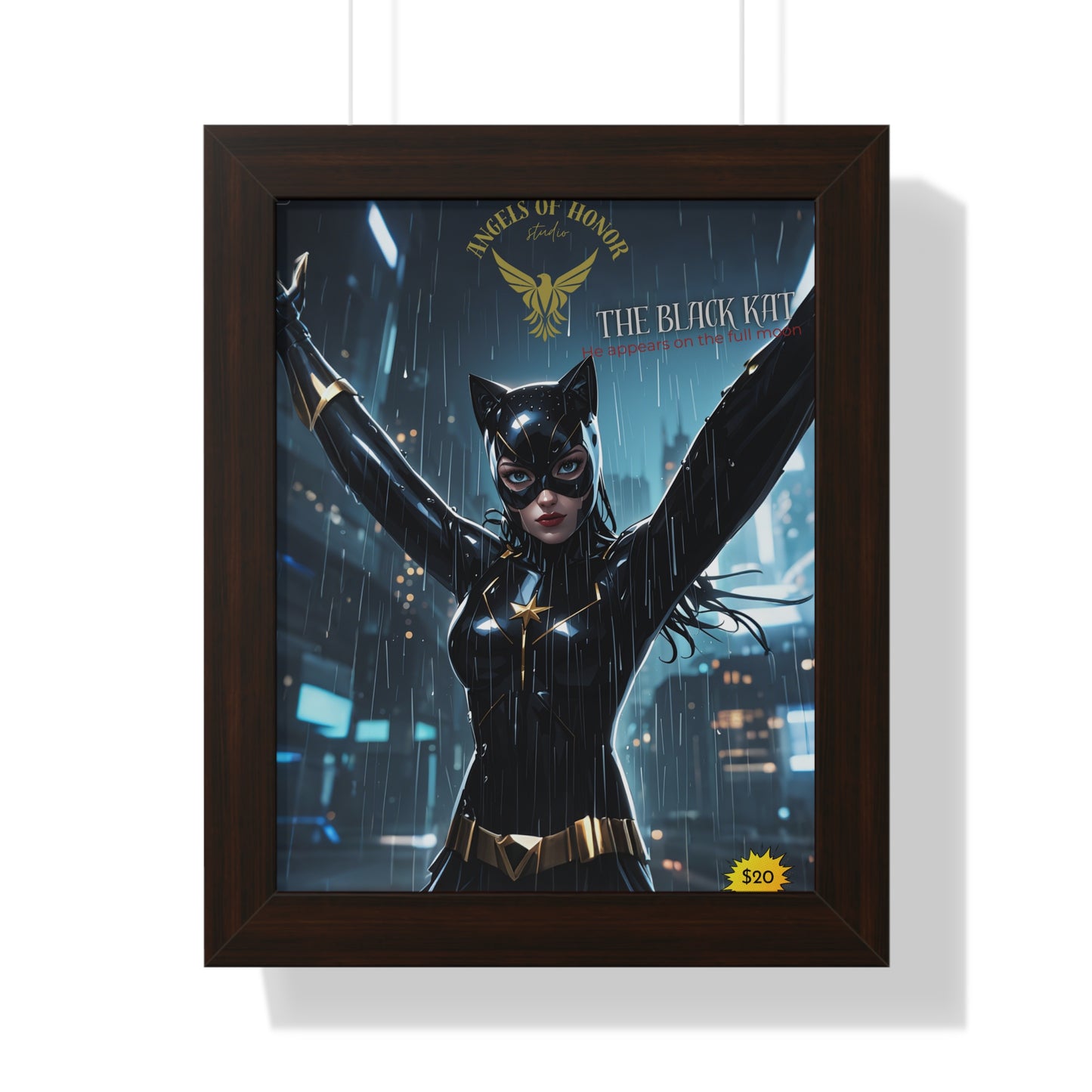 The Black Kat Framed Poster