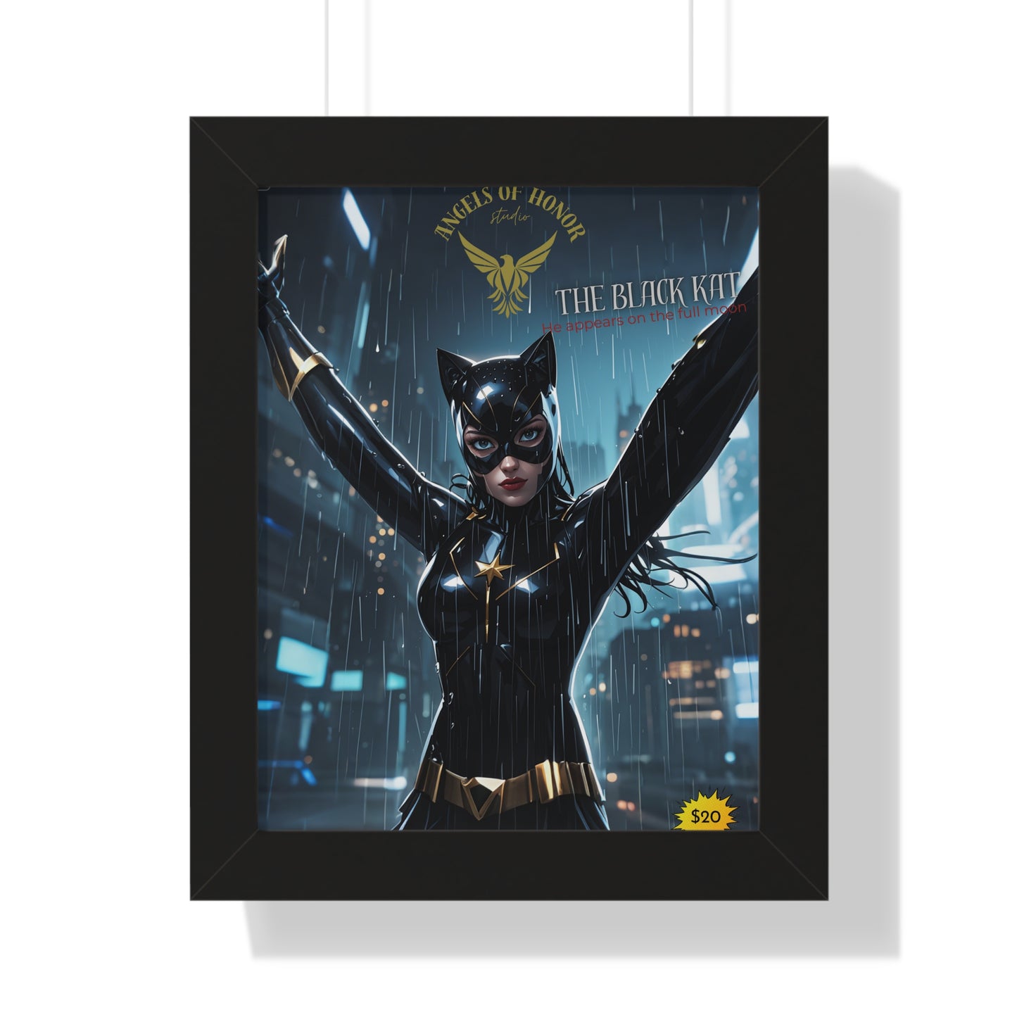 The Black Kat Framed Poster