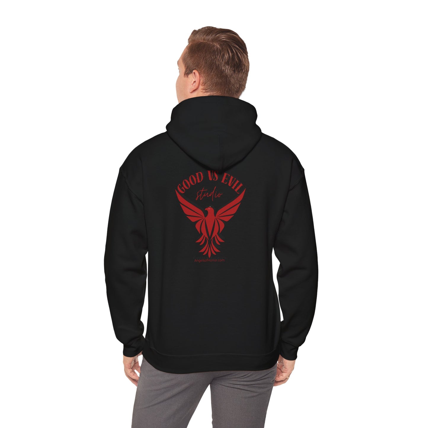 Good vs Evil  Unisex Heavy Blend™ Hooded Sweatshirt