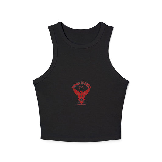 HAPPY HOLIDAYS  Women's Micro Rib Racer Tank Top