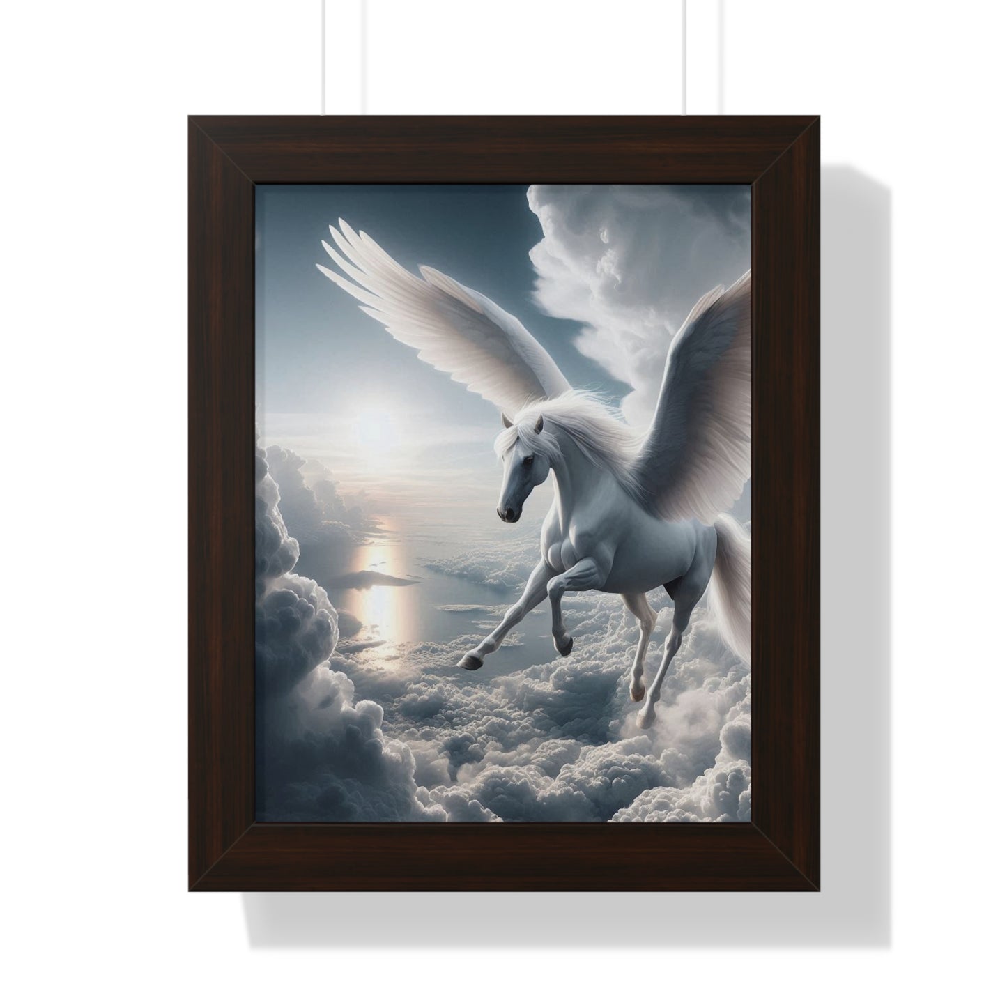 Pegasus Framed Vertical Poster