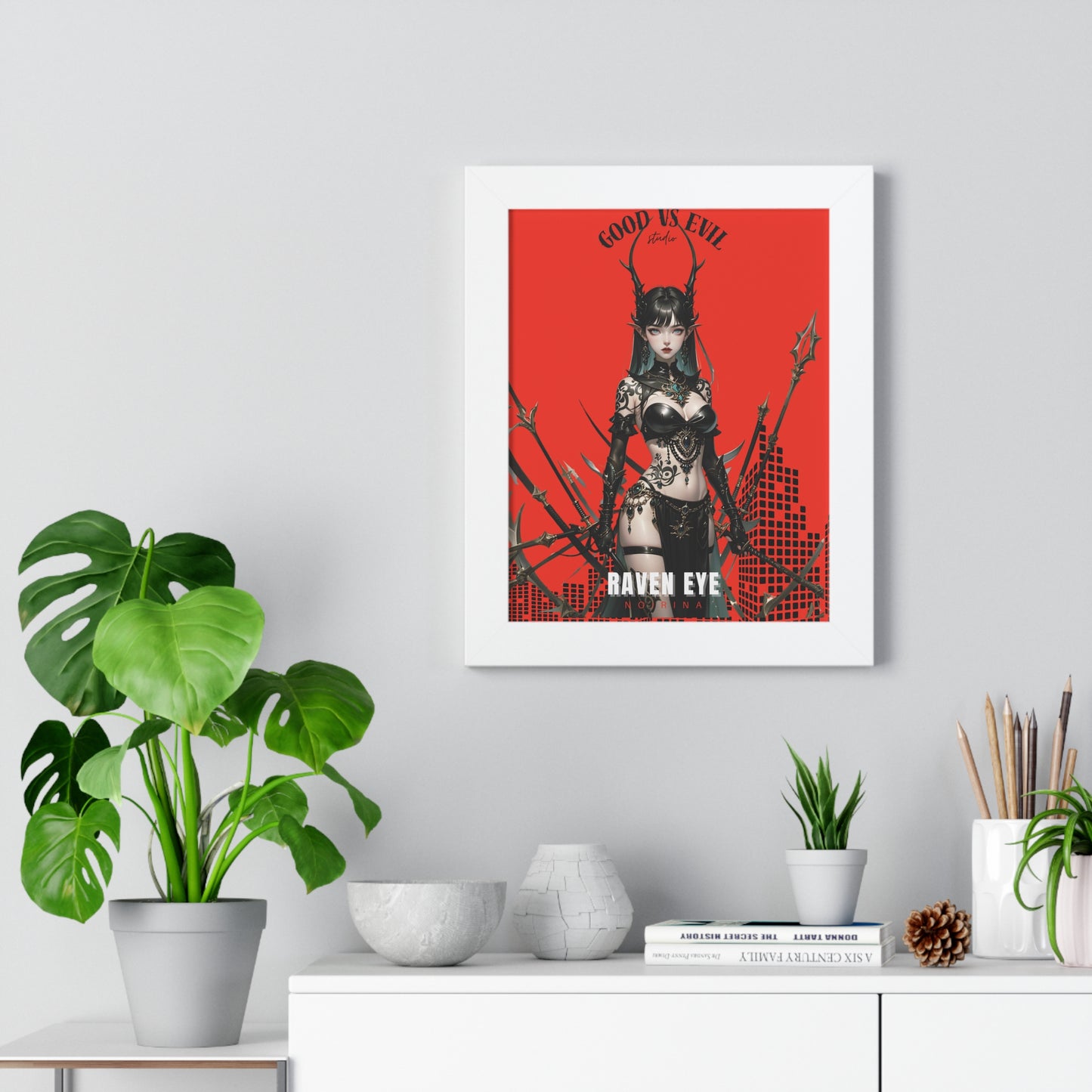 Norina Good vs Evil Framed Poster