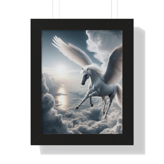 Pegasus Framed Vertical Poster