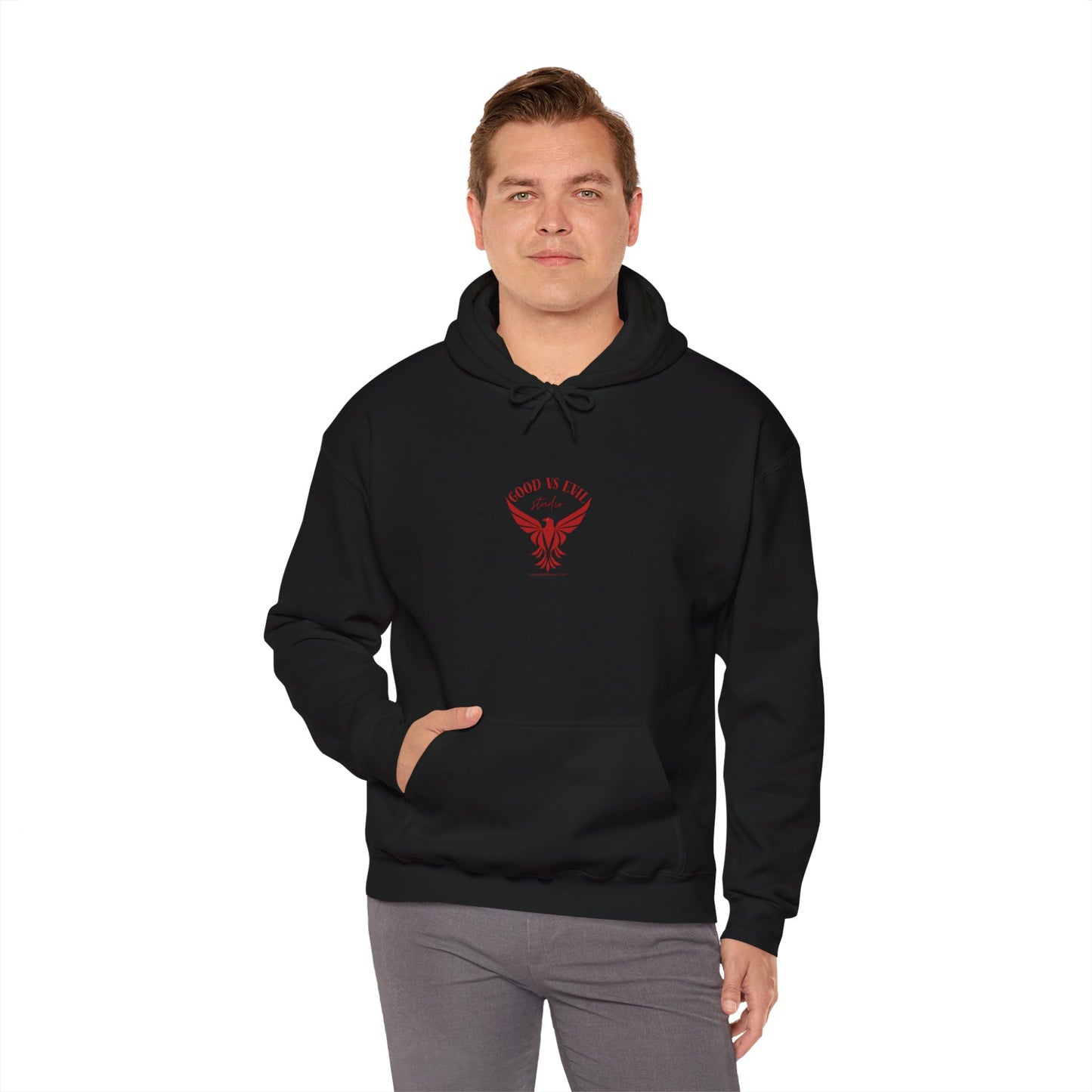 Good vs Evil  Unisex Heavy Blend™ Hooded Sweatshirt