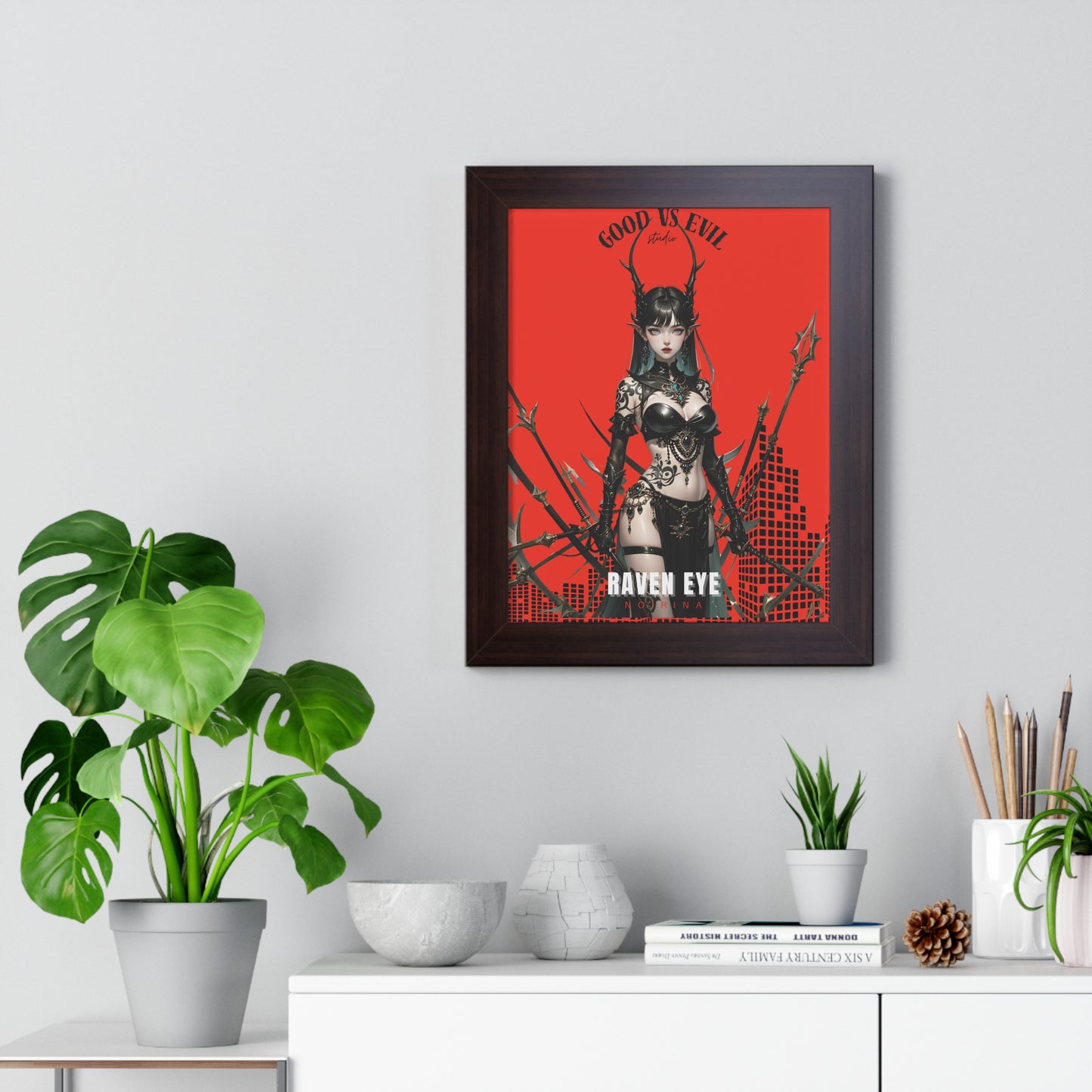 Norina Good vs Evil Framed Poster